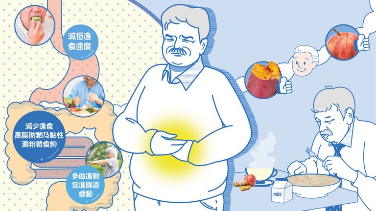 出入平安过好年！
长者消化不良、便秘处理有法