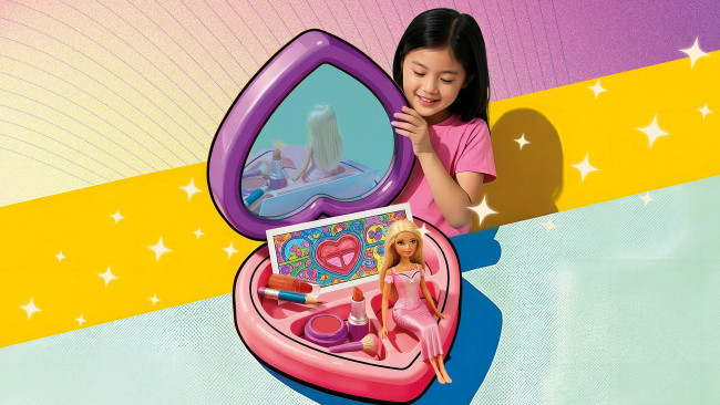 玩具还是化妆品？
慎防误用伤及儿童嫩肌