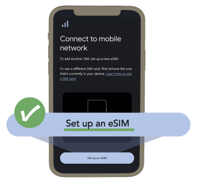 如裝置的設定頁面有「新增eSIM」等字眼,一般即表示裝置與eSIM兼容。