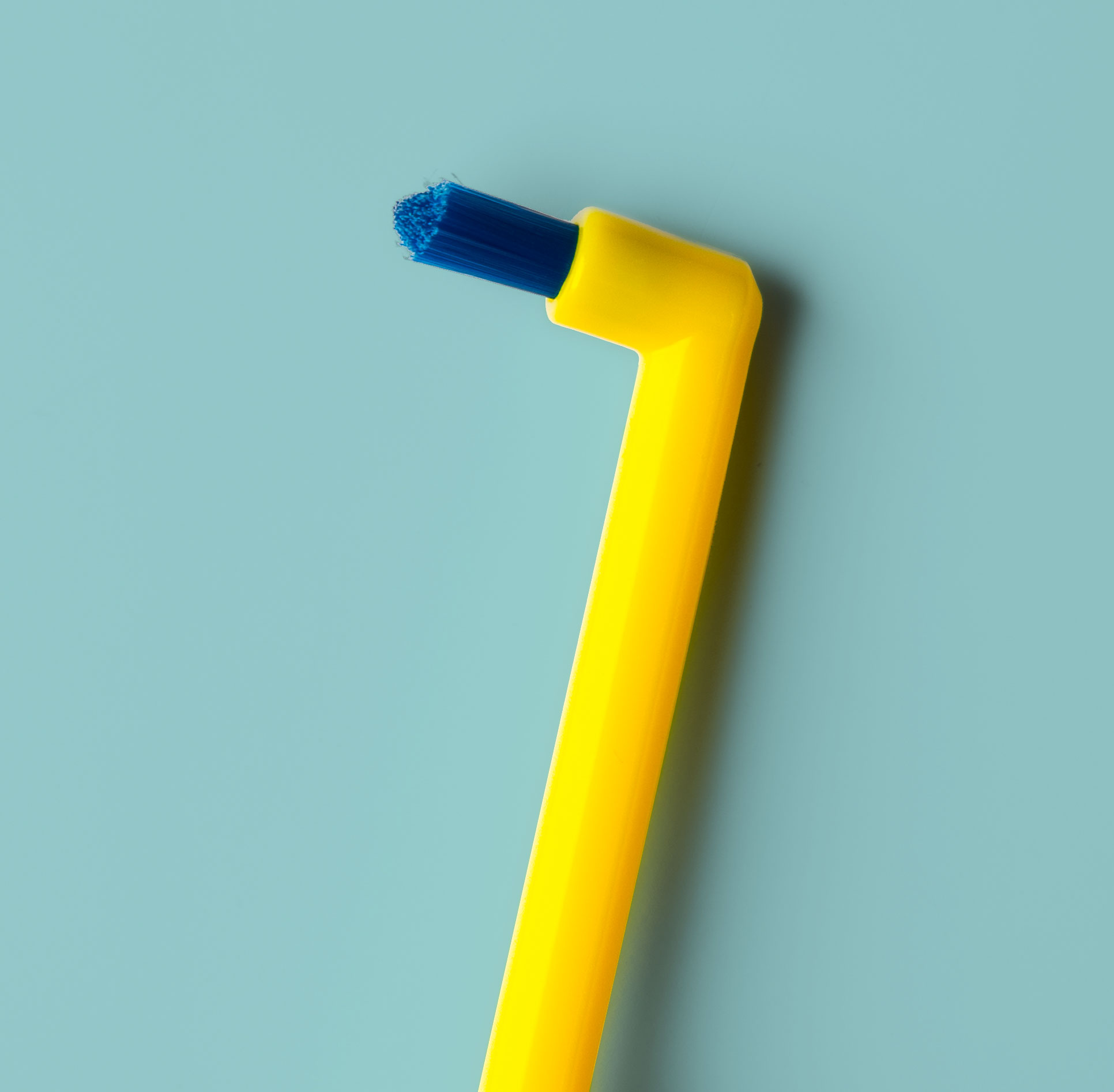 圖六︰單頭牙刷的刷頭細小。