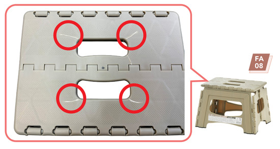 圖7：FA08於測試時平台/座位出現損壞