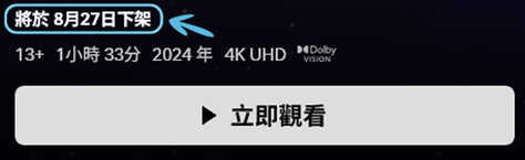 部分平台虽于条款注明未必会于影片下架时通知用户,惟实际上会在影片页面中标示有关资讯。