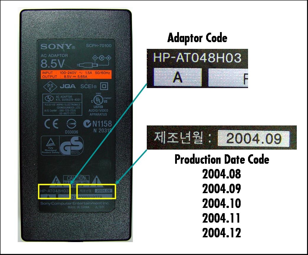 Playstation 2 AC adaptor