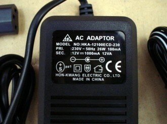 Adaptors of the external amplified speaker sets that are supplied with Hewlett-Packard (HP) desktop computers