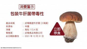 【消費警示】立即停止食用一款帶毒性牛肝菌！
