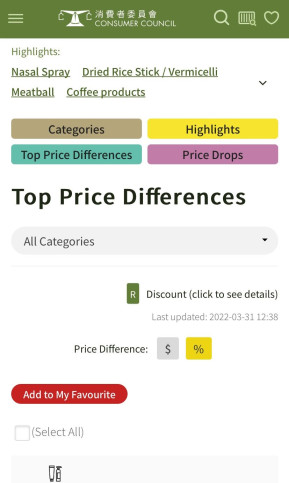 online price watch