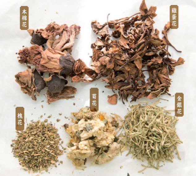 五花茶材料
