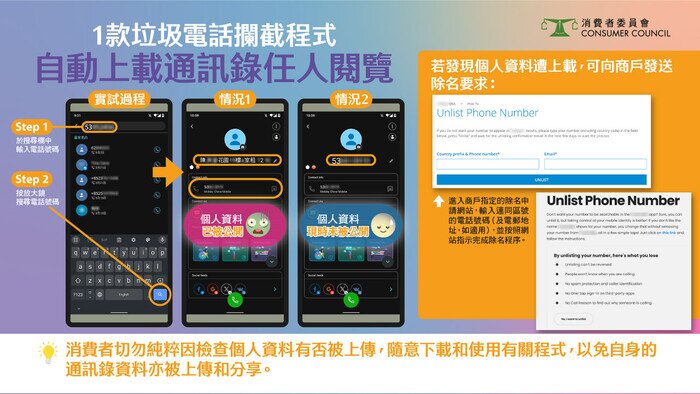 【 垃圾电话拦截程式有可能公开联络人资料？】