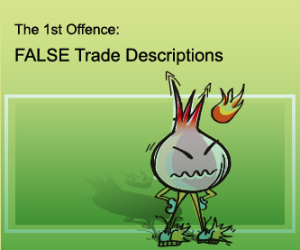 The 1st Offence: False Trade Descriptions