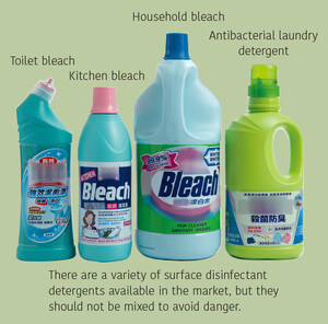 Do not mix different detergents