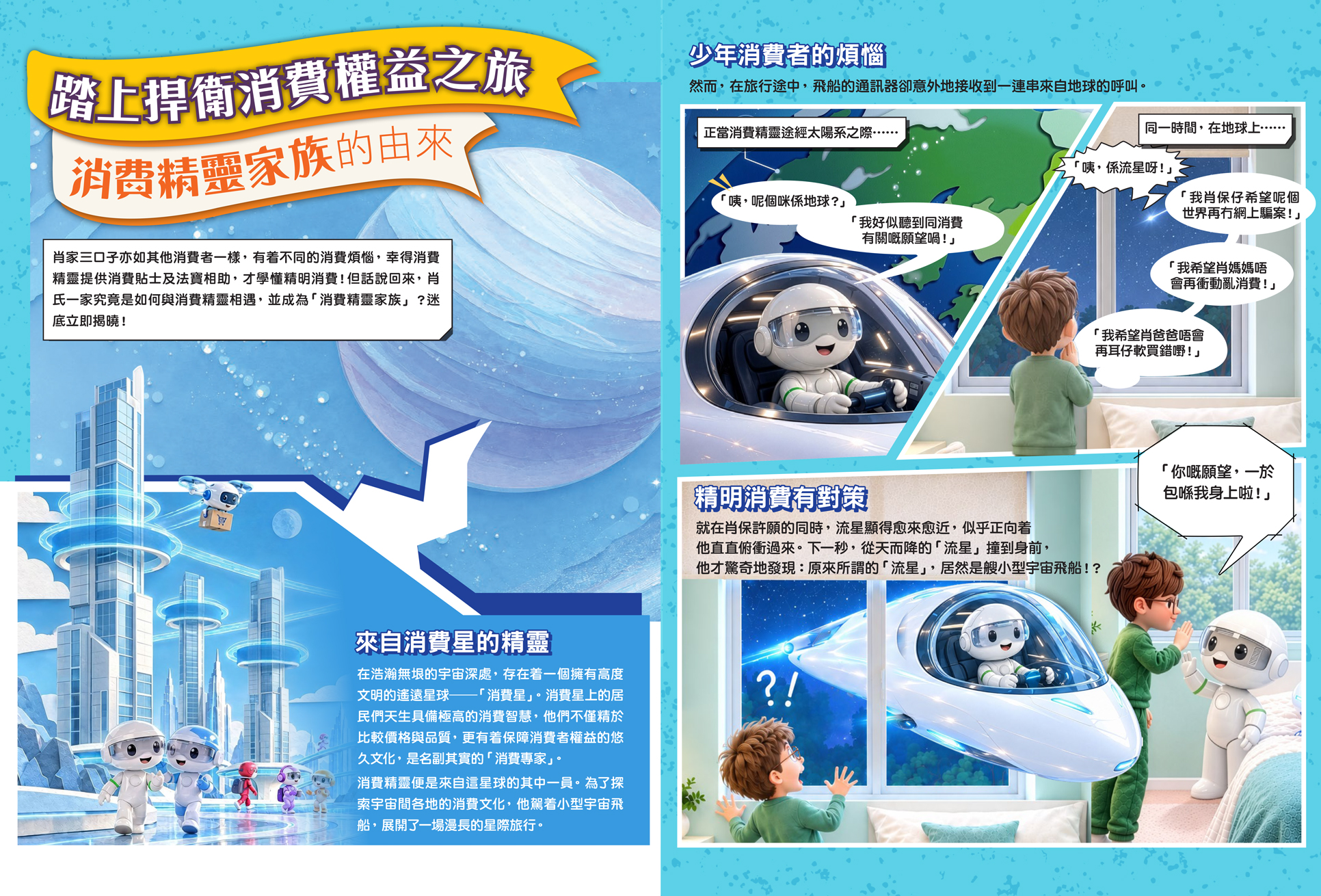 踏上捍衛消費權益之旅 消費精靈家族的由來
